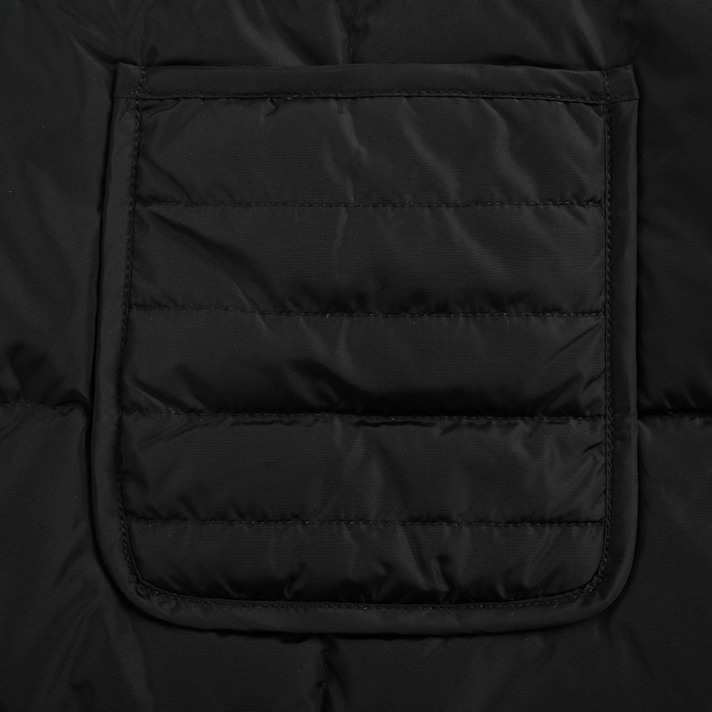 Moncler Hybrid Quilted Jacket — Knit Sleeve, Double Zip Small version