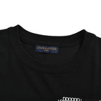 Louis Vuitton Chain-Ring LV Logo Embroidered T-Shirt