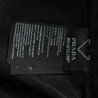 Prada Stand-Collar Two-Way Zip Jacket — Black