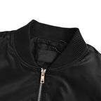 Prada Utility Bomber Jacket with Triangle Logo — Black