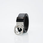 Gucci Reversible Leather Belt | Double G Silver Buckle