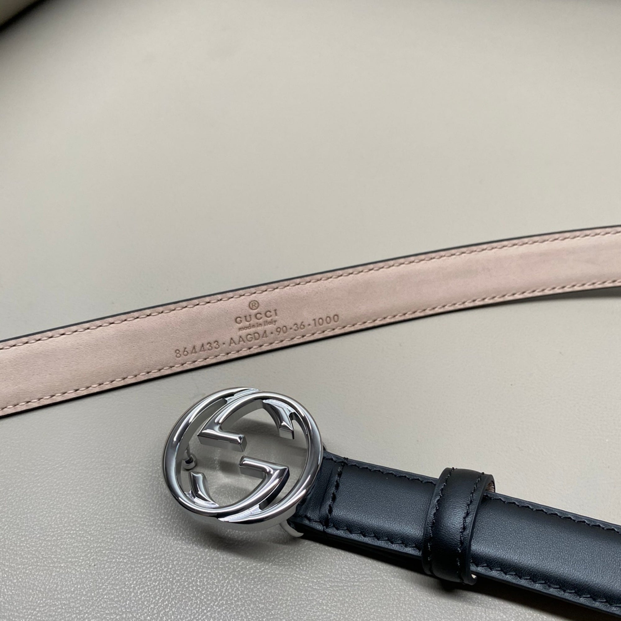 Gucci Women's Leather Belt — Iconic GG Buckle Design