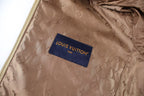 Louis Vuitton Caramel Faux Fur Wave-Texture Hooded Jacket