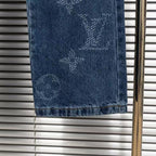 Louis Vuitton Logo-Embroidered Jeans