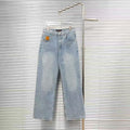 Louis Vuitton Logo-Embroidered Jeans