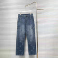 Louis Vuitton Logo-Embroidered Jeans