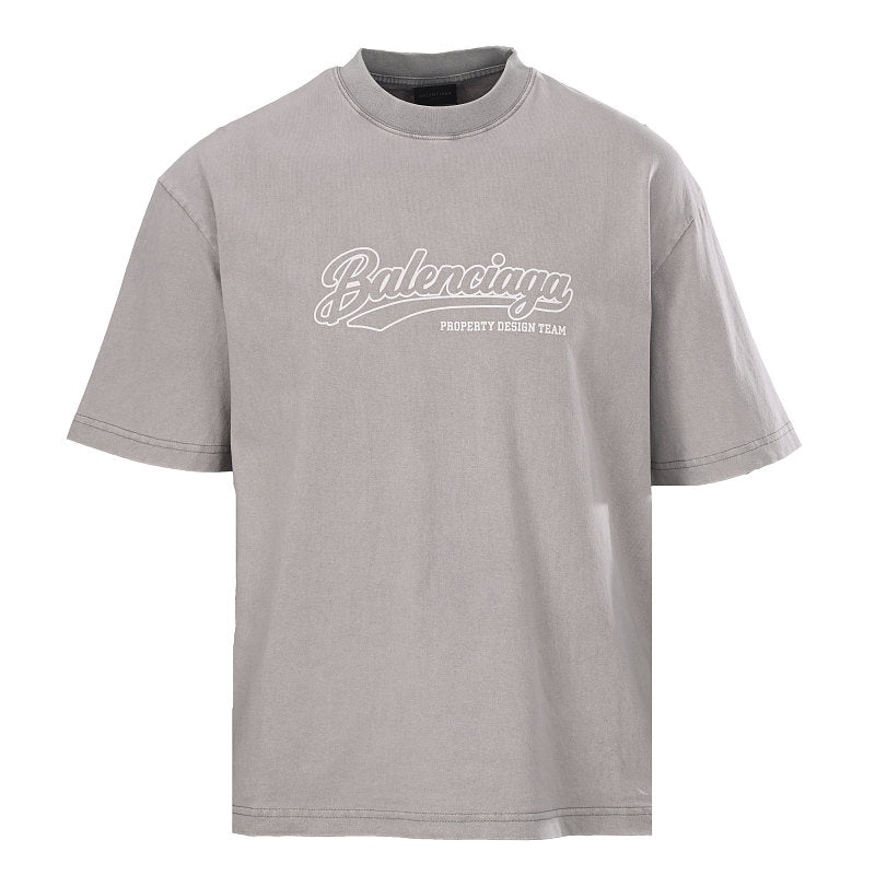 Balenciaga Property Design Team Washed T-Shirt – Grey