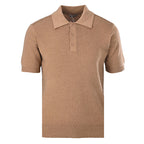 Burberry Men's Short-Sleeve Wool Polo Shirt with Four-Color Placket Detail