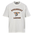 Burberry Check Flag Towel-Appliqué Letter T-Shirt