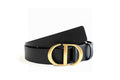 Dior Oblique Belt – Black Calfskin & CD Gold Buckle | French Luxury