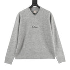 Dior Ribbed V-Neck Sweater