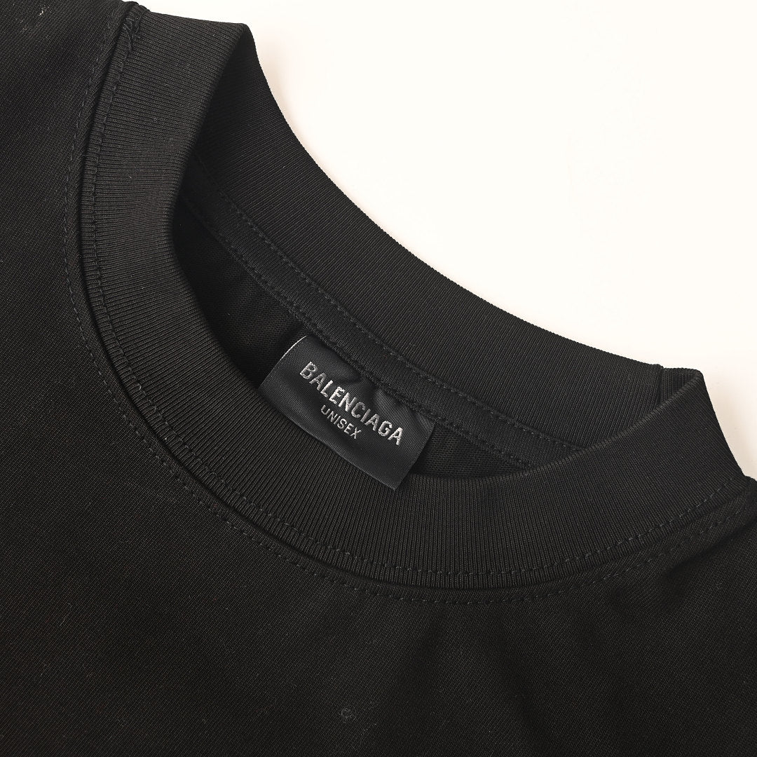 Balenciaga x Supreme Collaboration Logo Print T-Shirt