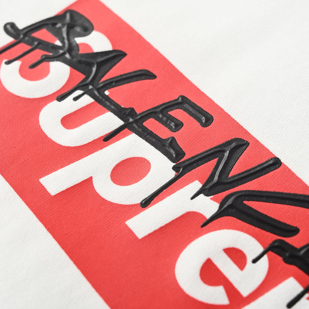 Balenciaga x Supreme Collab Logo Print T-Shirt – White