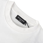 Balenciaga Double Logo Scribble Oversized T-Shirt – White