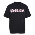 Balenciaga Double Logo Scribble Oversized T-Shirt – black