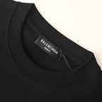 Balenciaga Double Logo Scribble Oversized T-Shirt – black
