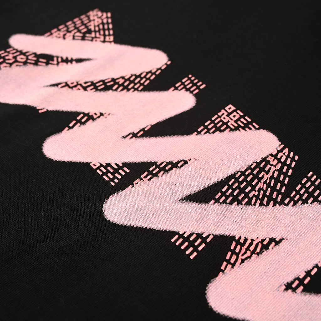 Balenciaga Double Logo Scribble Oversized T-Shirt – black