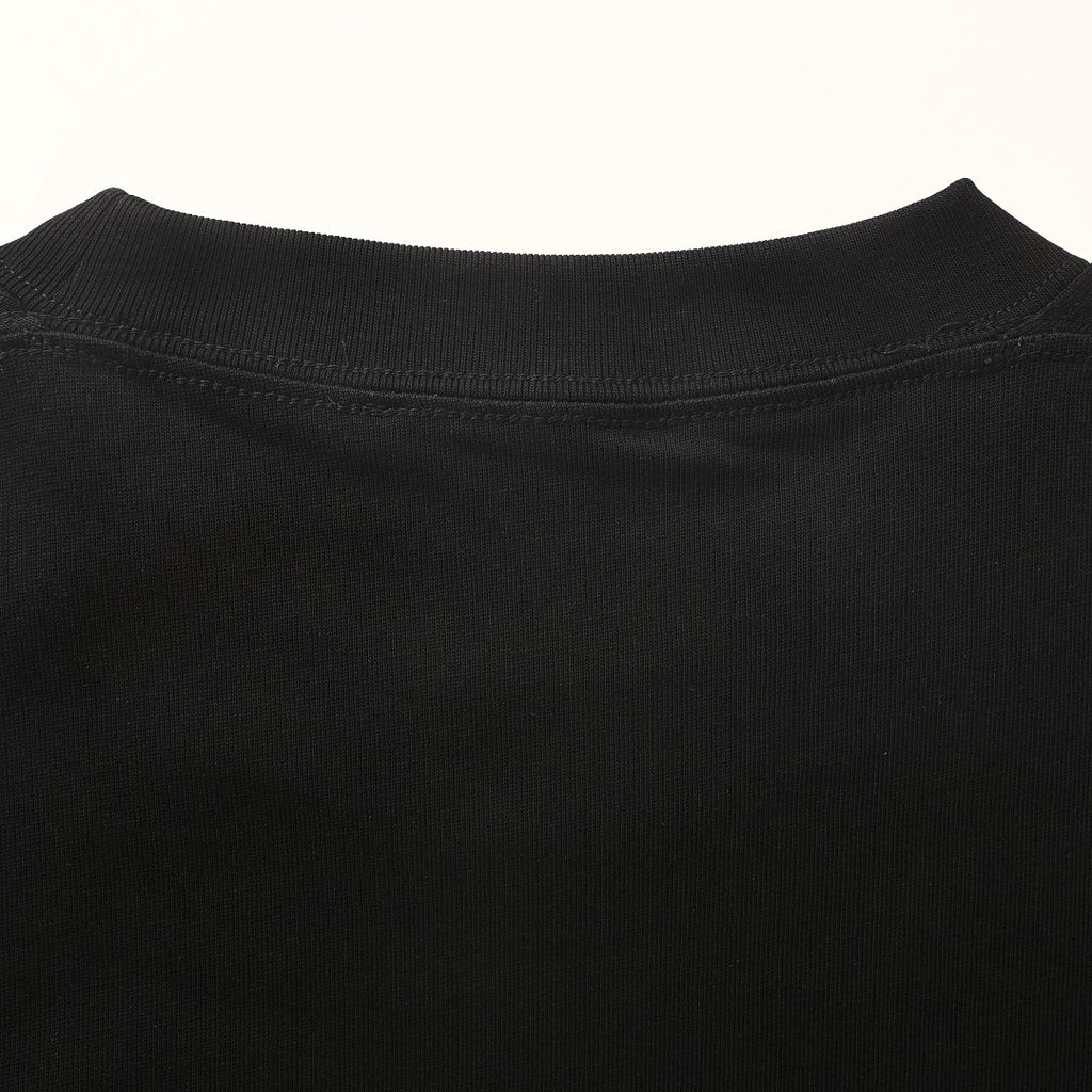 Balenciaga Double Logo Scribble Oversized T-Shirt – black