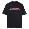 Balenciaga Graffiti Logo Oversized T-Shirt – Off-black