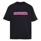 Balenciaga Graffiti Logo Oversized T-Shirt – Off-black
