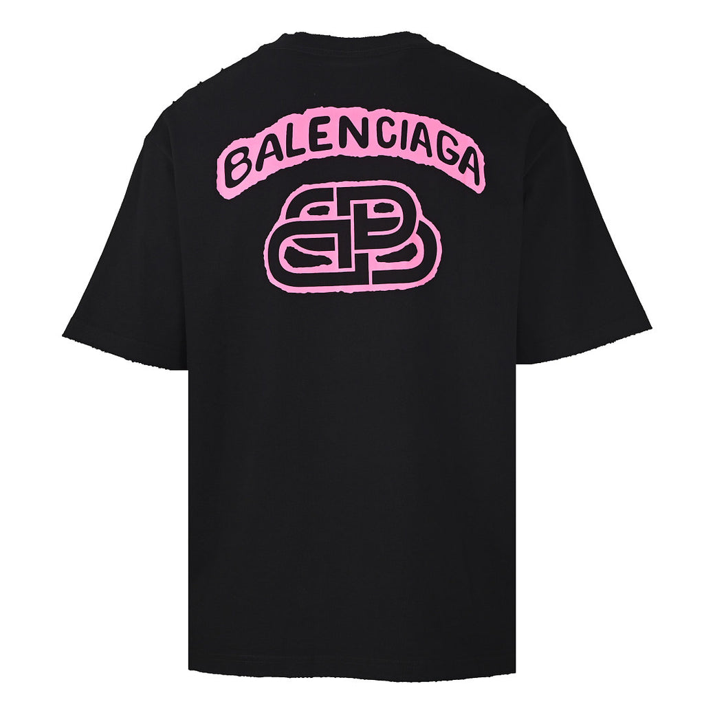 Balenciaga Graffiti Logo Oversized T-Shirt – Off-black