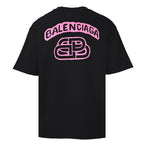 Balenciaga Graffiti Logo Oversized T-Shirt – Off-black