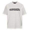 Balenciaga Graffiti Logo Oversized T-Shirt – Off-White