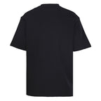 Burberry T-Shirt with Tape-Style Horizontal Stripe Overlay & Letter Print