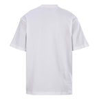 Burberry T-Shirt with Tape-Style Horizontal Stripe Overlay & Letter Print