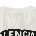 Balenciaga Graffiti Logo Oversized T-Shirt – Off-White