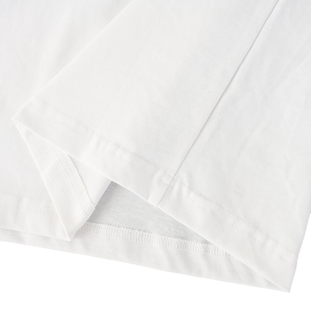 Burberry T-Shirt with Tape-Style Horizontal Stripe Overlay & Letter Print