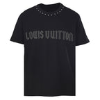 LOUIS VUITTON LV Monogram Flower Logo T-Shirt — Off Black