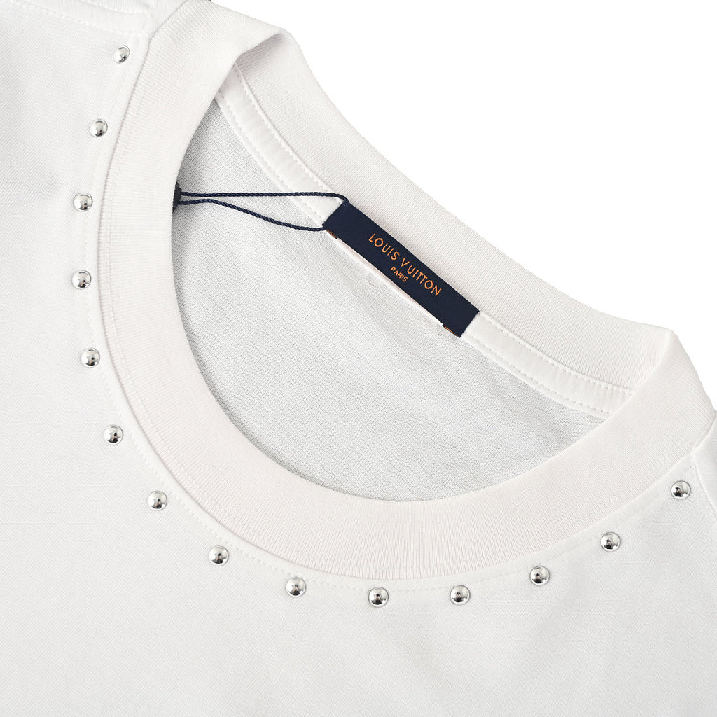 LOUIS VUITTON LV Monogram Flower Logo T-Shirt — Off White