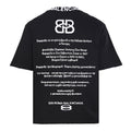 Balenciaga BB Monogram Distressed Oversized T-Shirt – Black