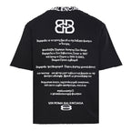 Balenciaga BB Monogram Distressed Oversized T-Shirt – Black