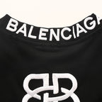 Balenciaga BB Monogram Distressed Oversized T-Shirt – Black