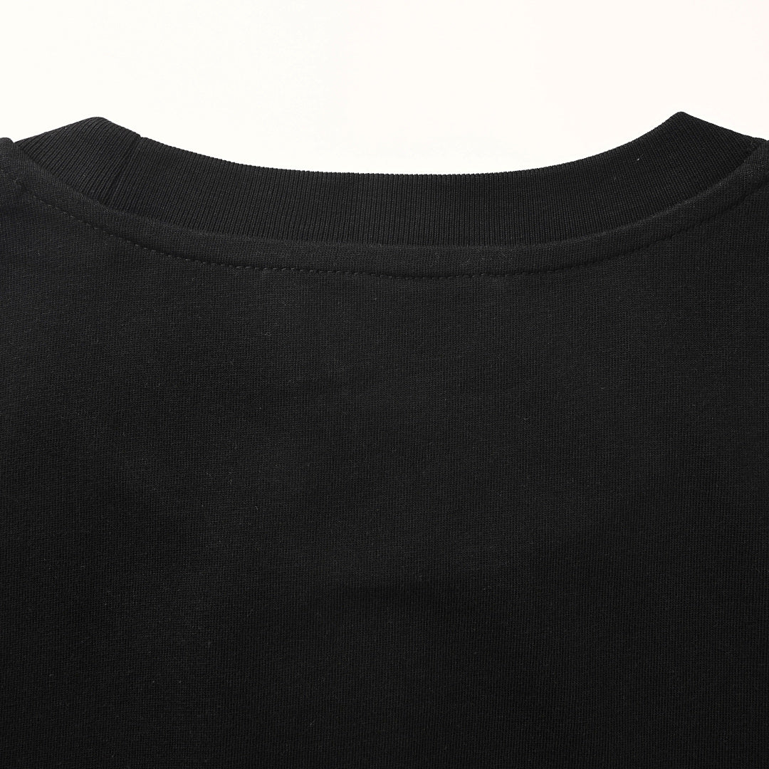Gucci Monogram T-Shirt with Bear Embroidery and Appliqué