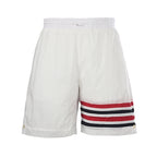 Thom Browne RWB Stripe Cotton Sport Shorts – White