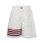 Thom Browne RWB Stripe Cotton Sport Shorts – White