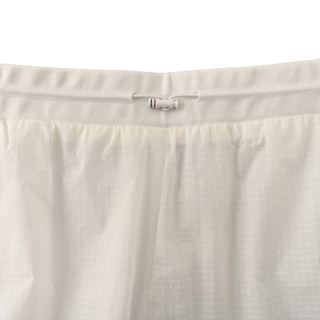Thom Browne RWB Stripe Cotton Sport Shorts – White