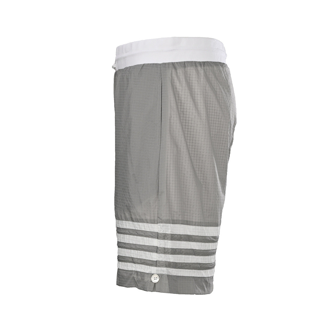 Thom Browne 4-Bar Ripstop Nylon Sport Shorts – Medium Grey
