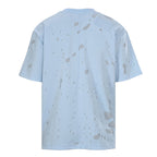 Givenchy Paris Destroyed Distressed Oversized T-Shirt – Sky Blue