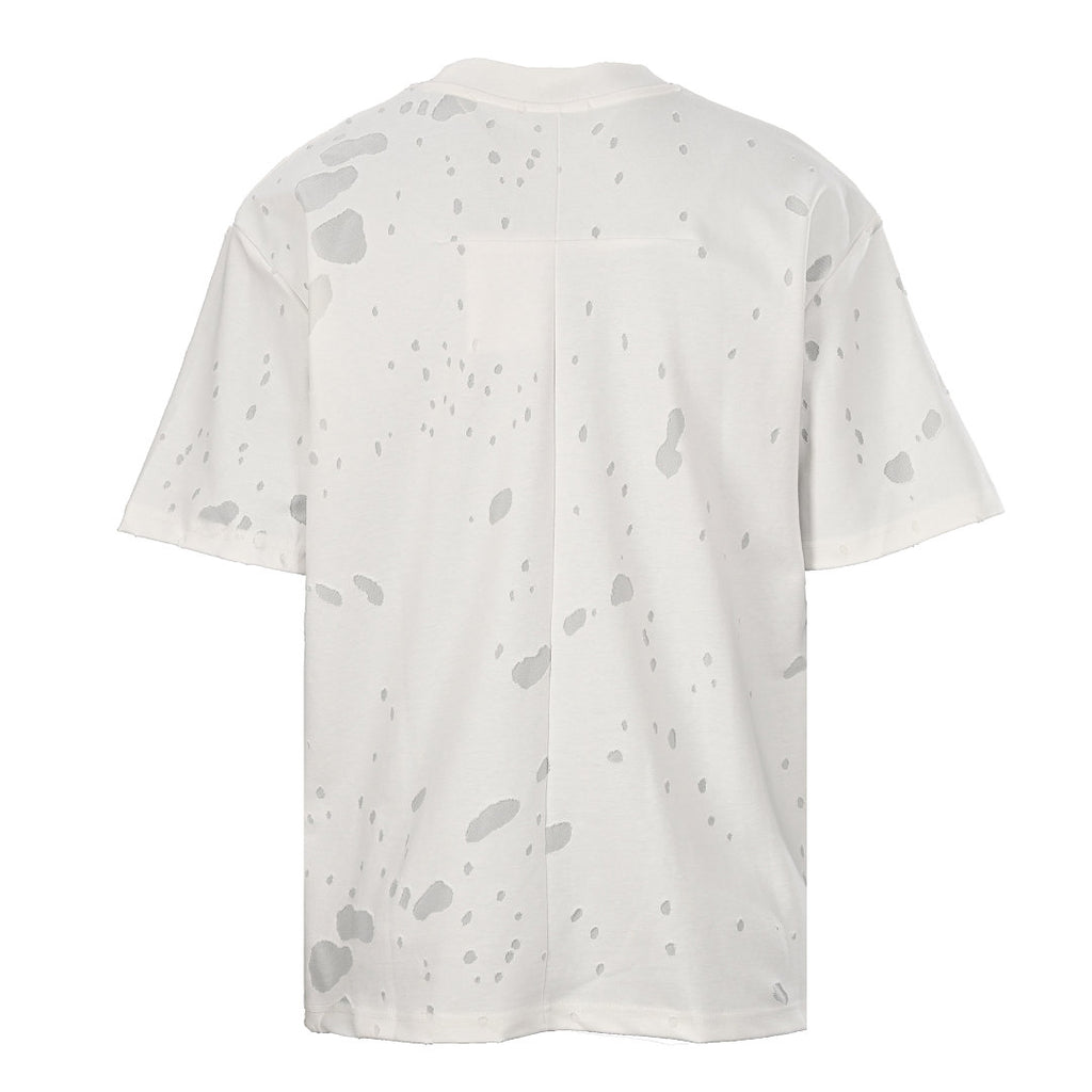 Givenchy Paris Destroyed Distressed Oversized T-Shirt – Light Grey