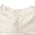 Givenchy Paris Destroyed Distressed Oversized T-Shirt – Light Grey