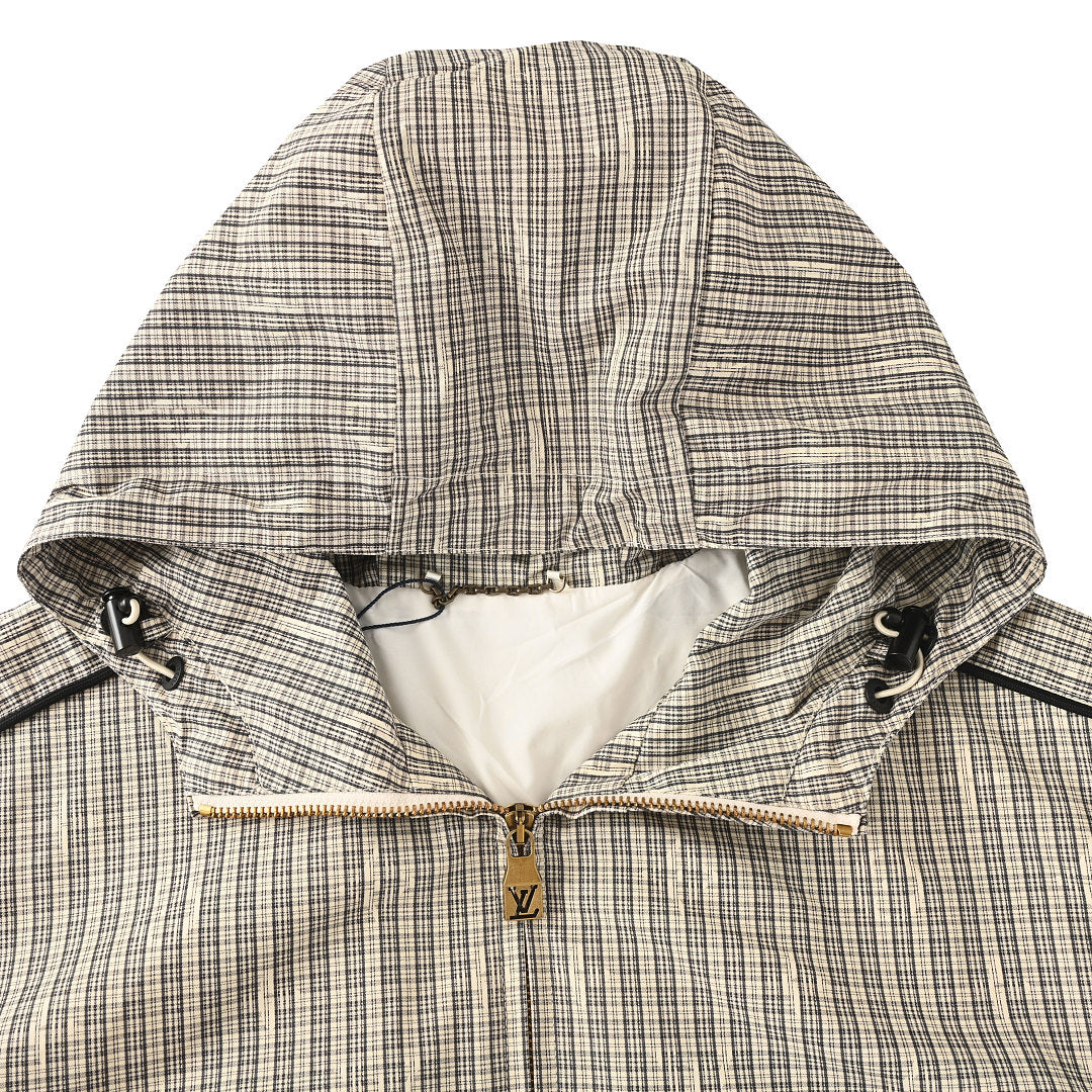 Louis Vuitton Check Hooded Windbreaker Jacket