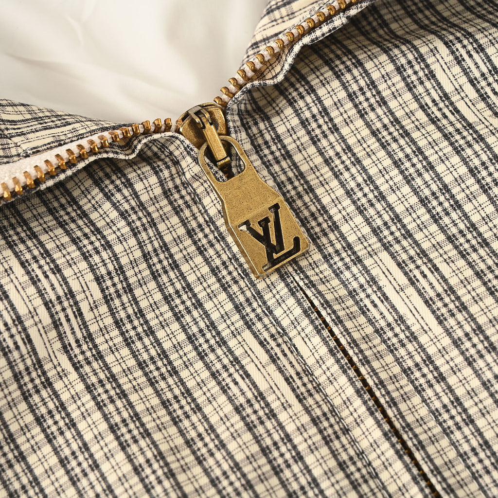 Louis Vuitton Check Hooded Windbreaker Jacket