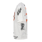 Balenciaga Double-B Bitcoin Hand-Painted Distressed Crewneck T-Shirt