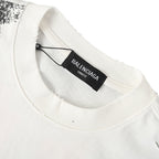 Balenciaga Double-B Bitcoin Hand-Painted Distressed Crewneck T-Shirt