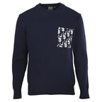 DIOR CD All-Over Jacquard Cotton Knit Crew-Neck Sweater