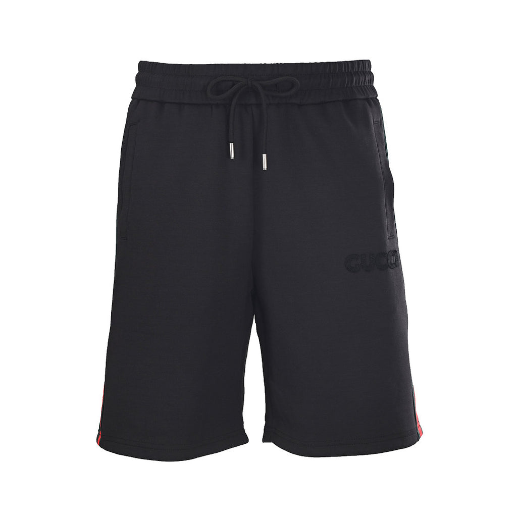 Gucci Web Stripe Technical Jersey Shorts – Black